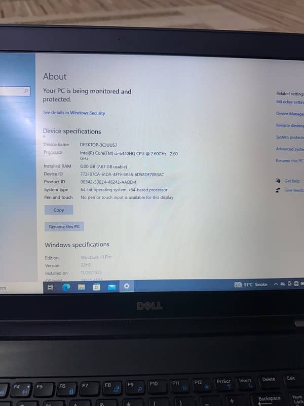 Dell Laptop i5 - 6th Generation 3