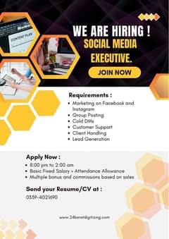 Social Media Sales Executive