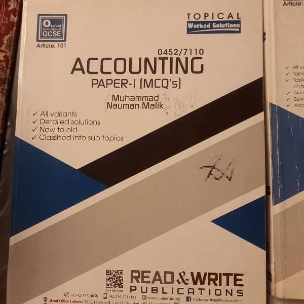 Accounting o a level 1