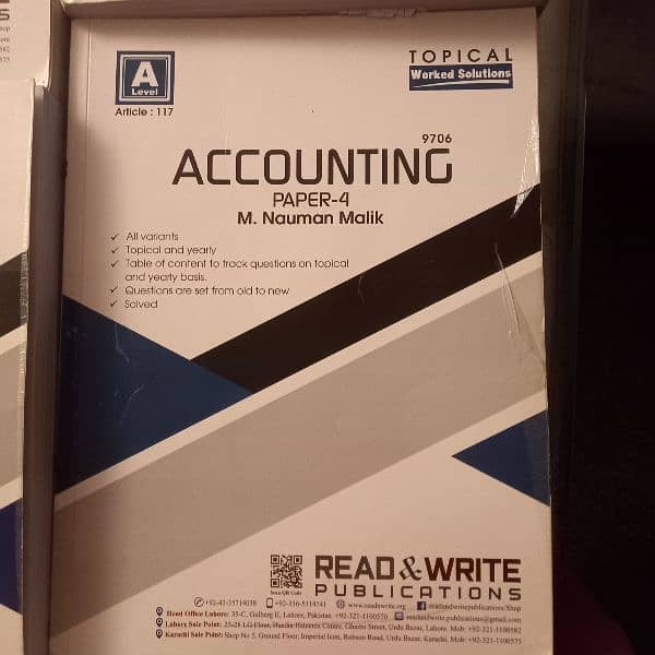 Accounting o a level 4