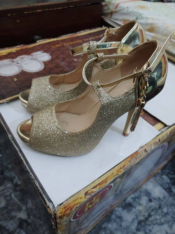 Imported bridal shoes for women worn for 3 hours size 38 2