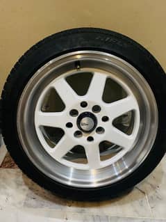 7jj multi pcd rim and little used 165/55/15 tyre for sale