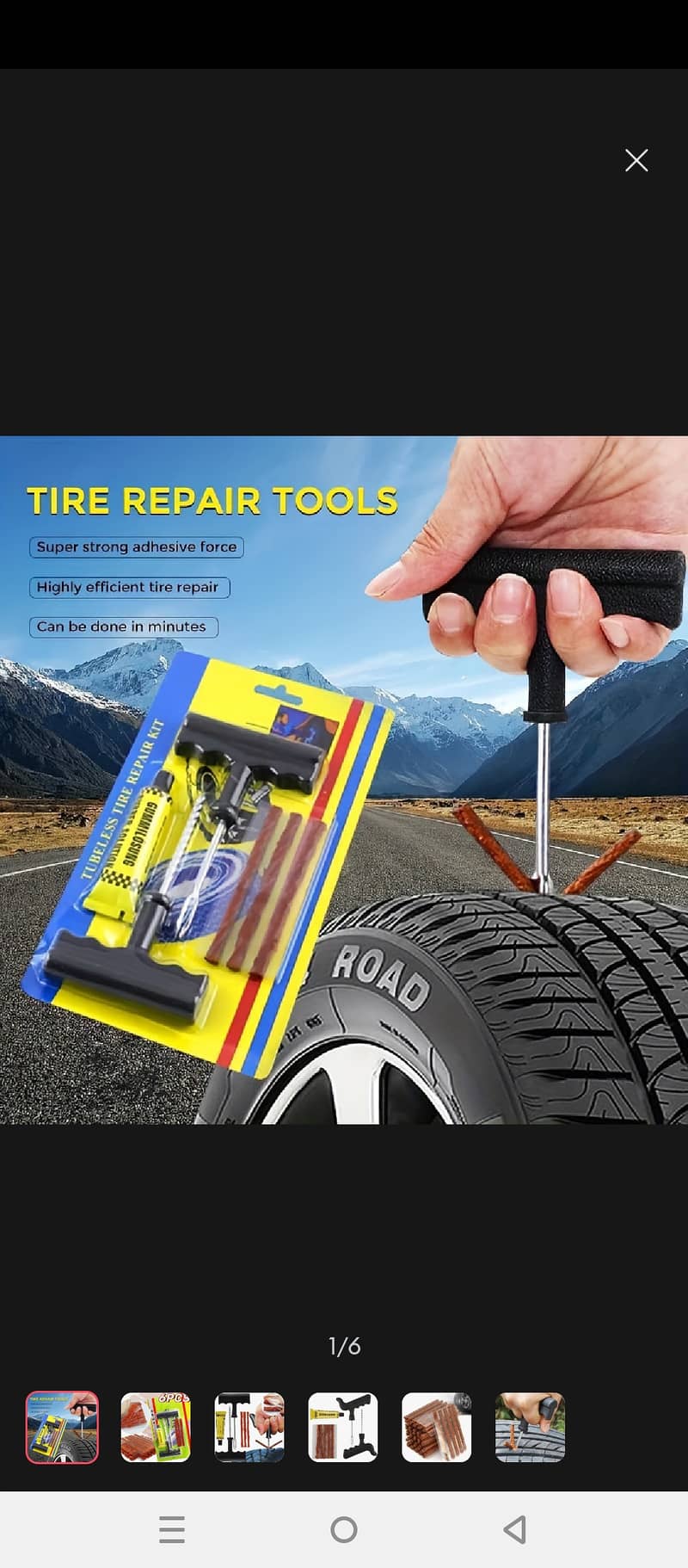 tubless car tire repair toolkit/ puncture tool kit 2