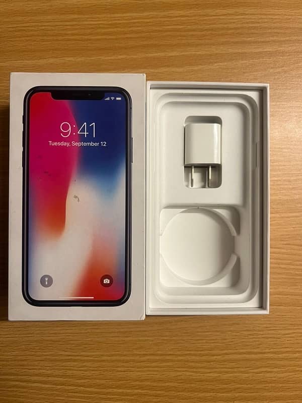 iPhone X pta approved  10/10 condition battery 76% 3