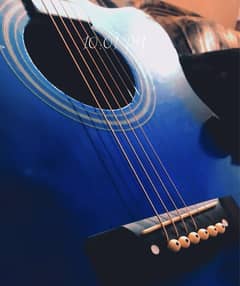 Kabat Acoustic Guitar Blue Color