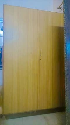 wood almari 2 door