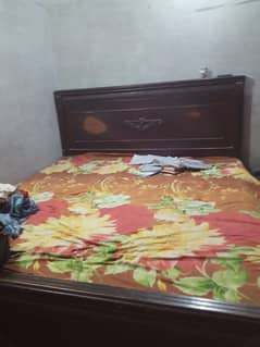 Bed with mattress