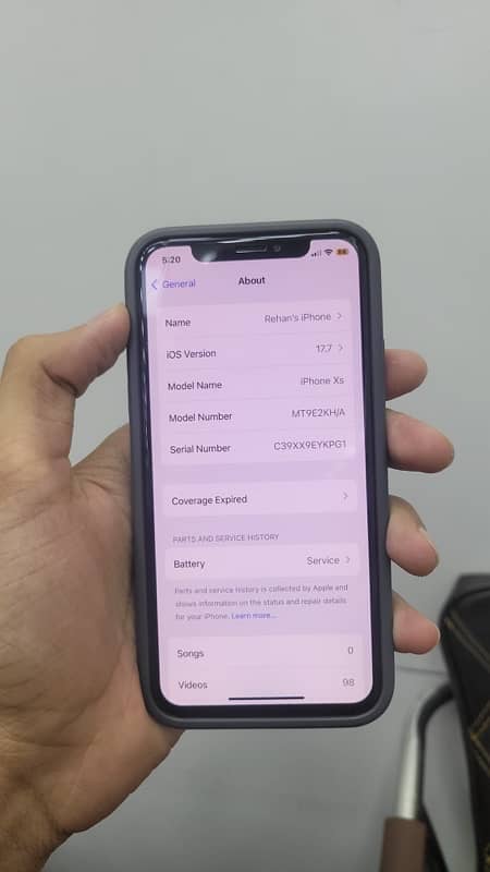 iPhone Xs ( Dual Sim Official PTA Approved ) 8