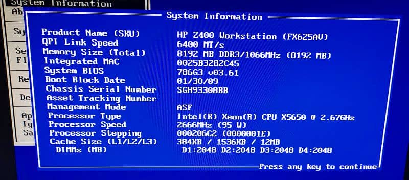 Hp Z400  server Gaming Rending workstation machine 2