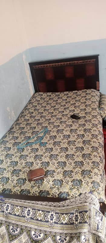 2 single bed with mattress 0