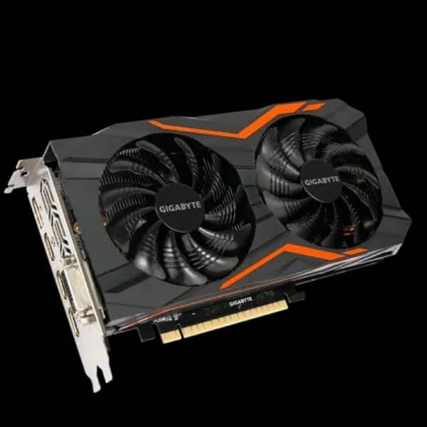 Gigabyte nvidea gtx 1050ti 4gb OC , GDDR5 128 BIT (GV-N105TOC-4GD) 1