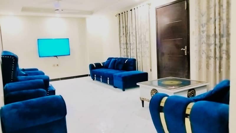 Bahria Enclave Sector H 2 Bedroom TV Lounge Kitchen Apartment Available For Rent Full Furnished Apartment 8