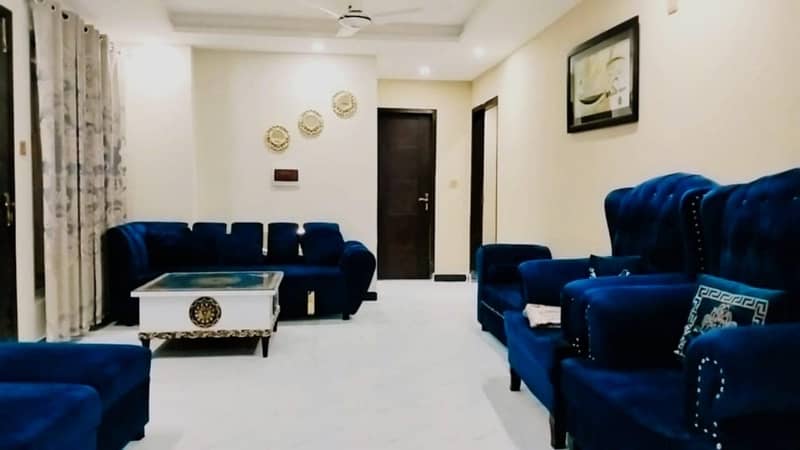 Bahria Enclave Sector H 2 Bedroom TV Lounge Kitchen Apartment Available For Rent Full Furnished Apartment 10