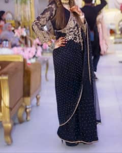 saree in black