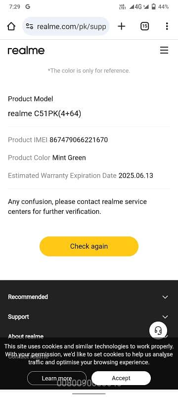 Realme c51 4/64 condition 10/10 6