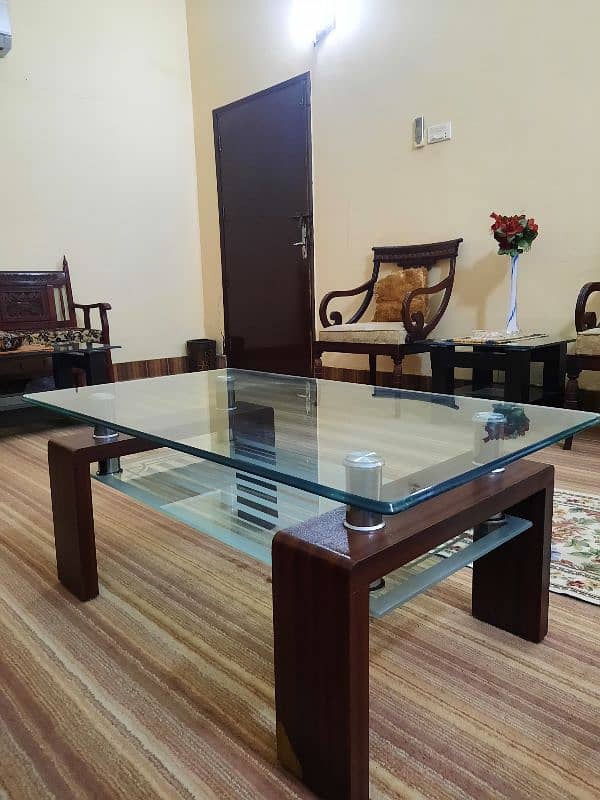 Center Table with Glass Top for sale 0