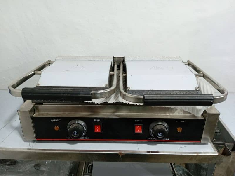 panini press grill/ bun toaster/ electric fryer/ fast food pizza resta 1