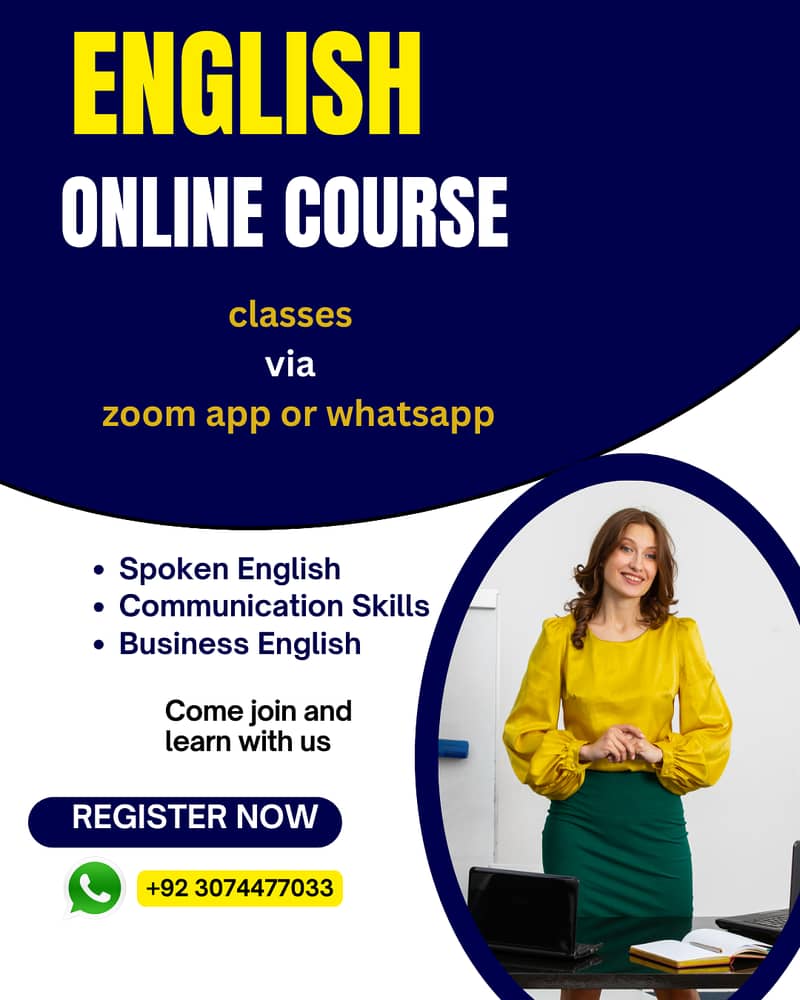 Spoken English Classes Online/Speaking English Partner Available 1