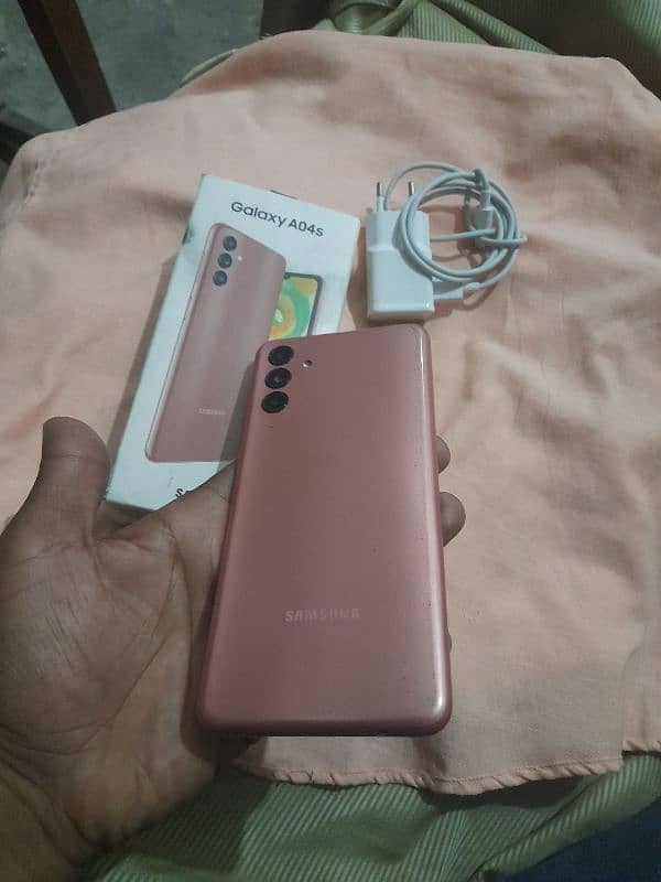 Samsung a04s with box 4 128 1