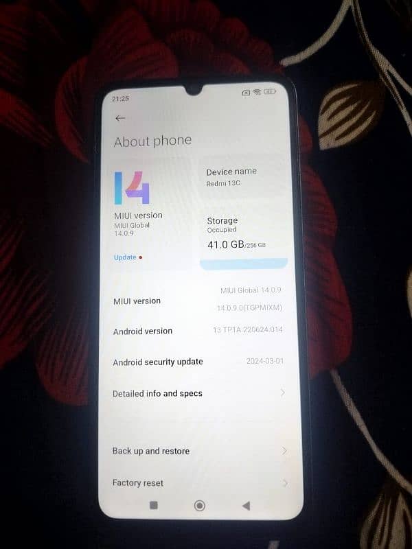 redmi 13c 8+4gb 256gb NoN PTA 1