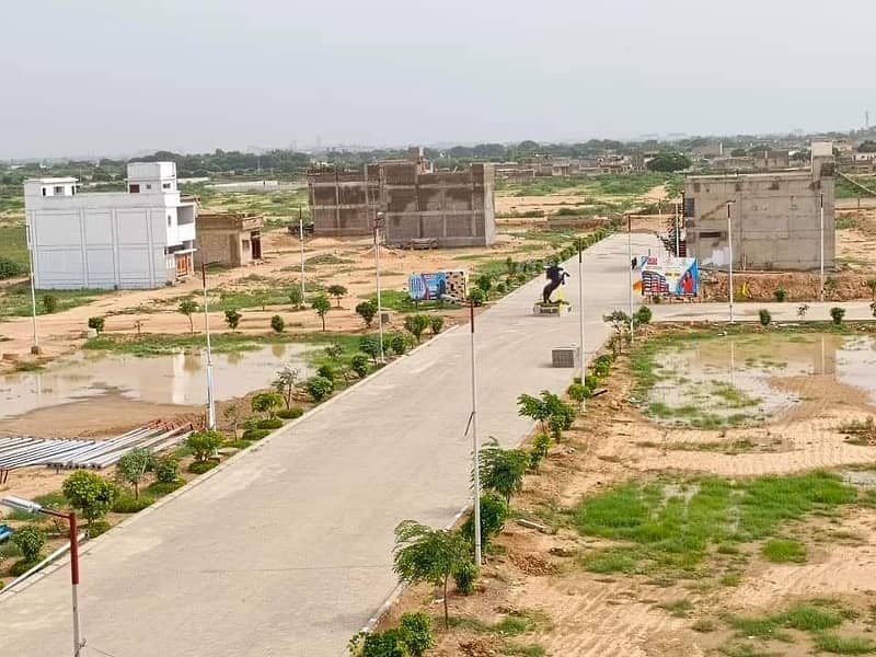 Malir Town Residency phase 1 80 sq yards plot for sale 7