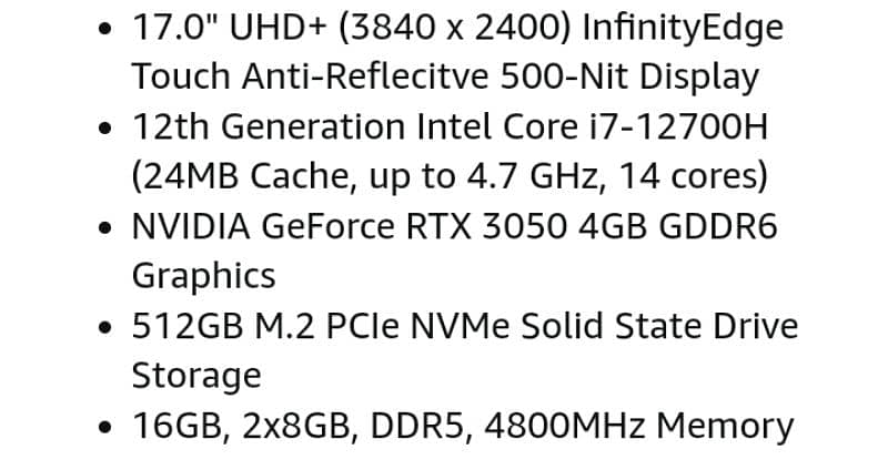 Dell Xps. 17 I7 12th Gen 7