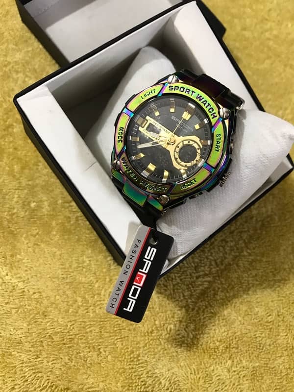 Sanda multi titanium color steel watch 1