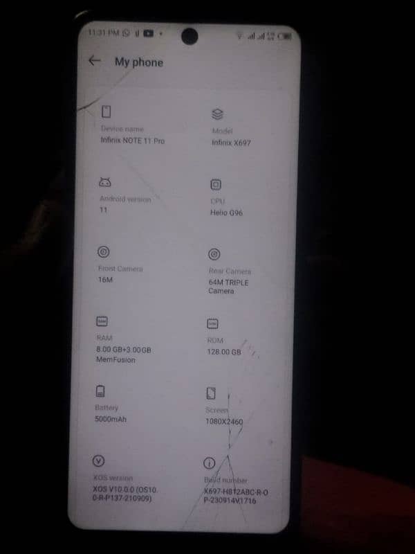 INFINIX NOTE 11 PRO 128gb 0