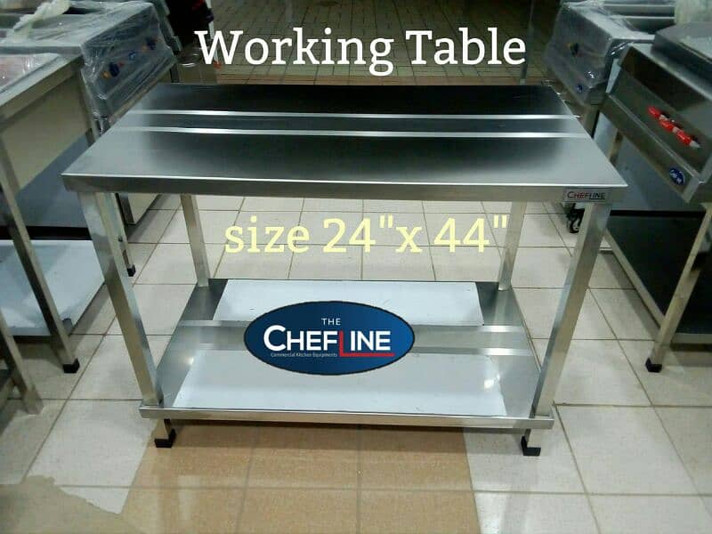 New Commercial Kitchen Ss Table hood Sink fryer hotplate Restaurant 6