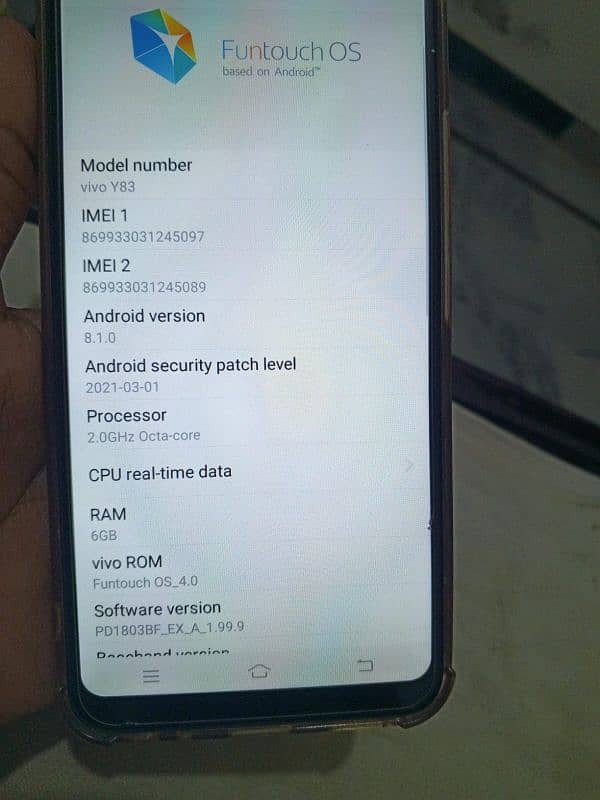 Vivo Y83 for sale 5