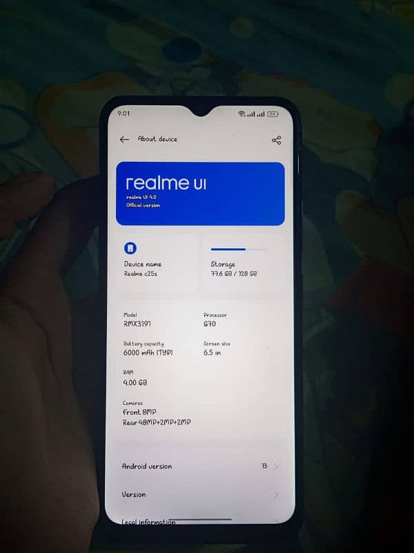 REALME c25s best condition full original with box 6