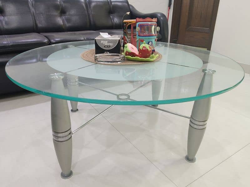 5 seater sofa with one glass top center table 4