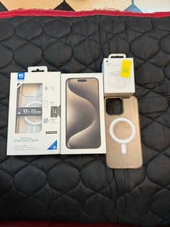 IPHONE 15 PRO MAX 256 GB NATURAL TITANIUM DUAL PHYSICAL PTA APPROVED.