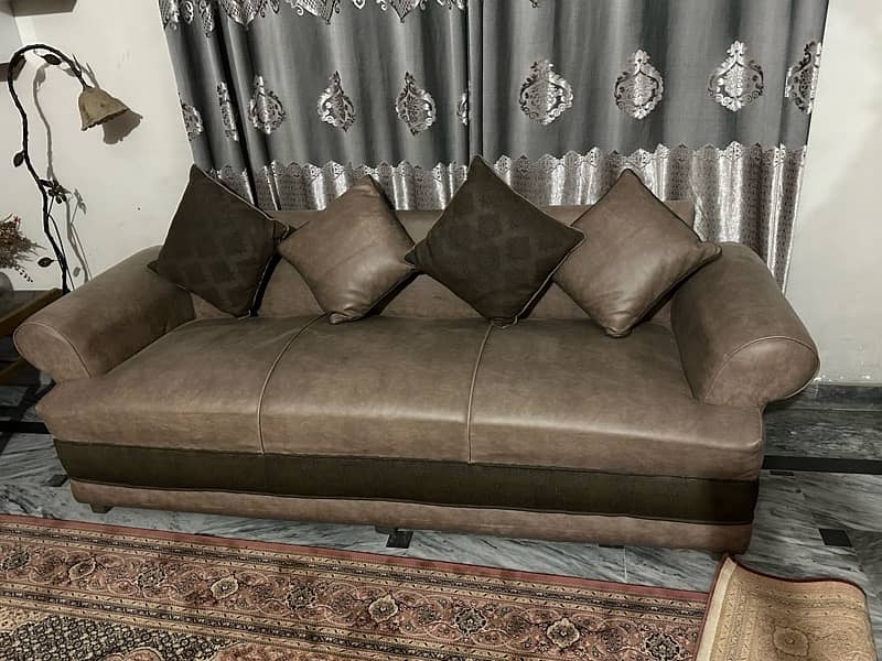 5 seater leather sofa for drawing room 5