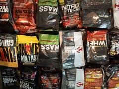 gym protein pouch and box