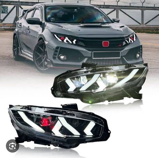 Sports Headlights Backlights Available All Pakistan and japanese model 1