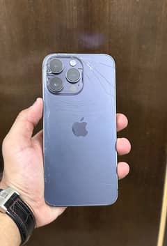 Iphone 14promax with box deep purple pta approved dual physical 0