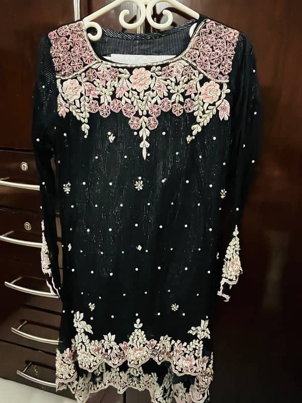 3 piece fully embellished hand work (ada work,tilla,thread work) 0