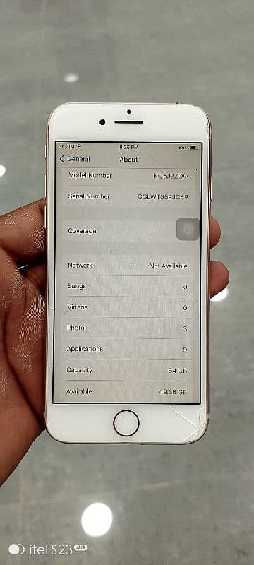 I phone 8 64 GB non pta ha front back cracker ga original panel 2