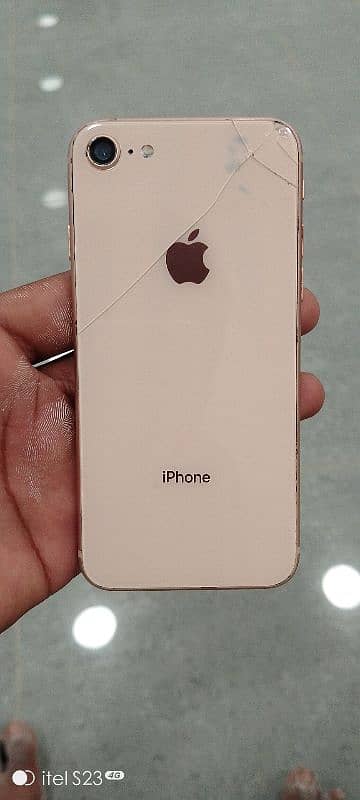 I phone 8 64 GB non pta ha front back cracker ga original panel 4