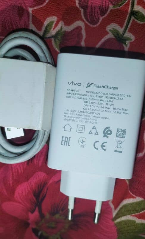 Vivo 80 wat charger original box wala 03129572280 3