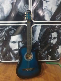 guitar blue and black good condation