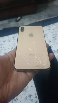 I phone Xsmax pta approved 64gb factory unlock back break 78%battery