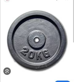 20 kg weight plates or dumbulls for gym