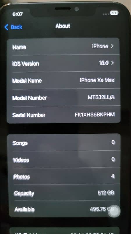 IPhone XS Max 512gb PTA Approved Golden 80% health O3OO55O55I9 8