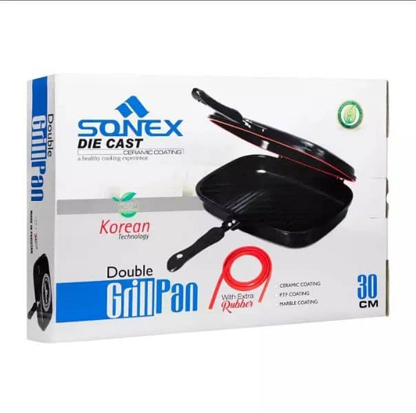 Sonex Die Cast - Double Grill Pan | Marble Coated | 30,36 cm 5