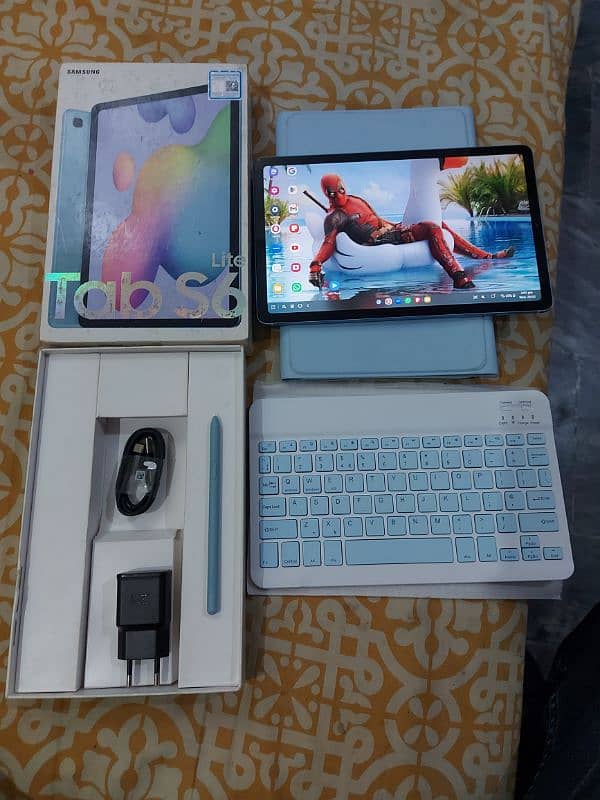 Samsung Galaxy Tab S6 Lite 4-64 complete Box with stylus s pen 0