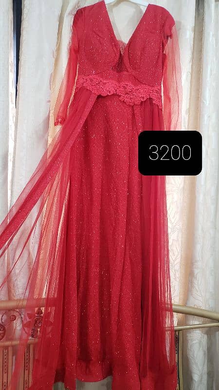 maxi dress mint and red colour 7