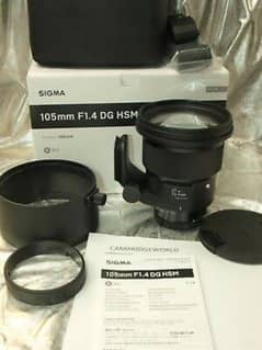 sigma 105mm f1.4 nikon mount lens for sale 0