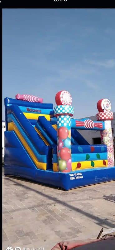 jumping castle slide har kisim ki available WhatsApp 03002411310 12